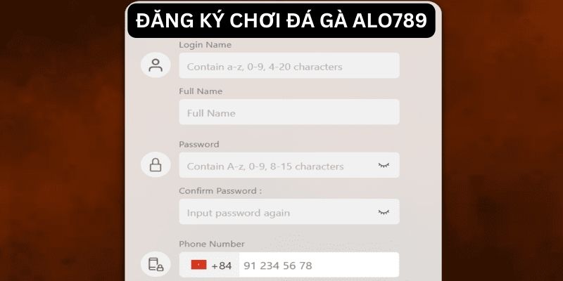 Thực hiện quy trình đăng ký chơi đá gà Alo789 online