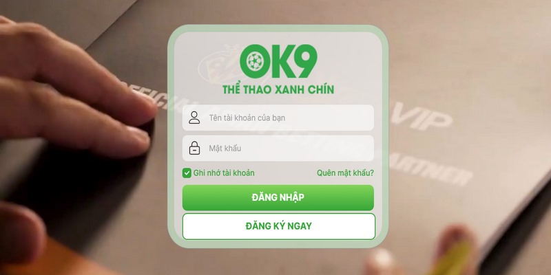 Hướng dẫn đăng nhập OK9