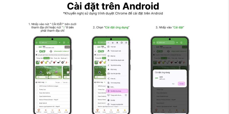 Tải app OK9 nhanh cho Android